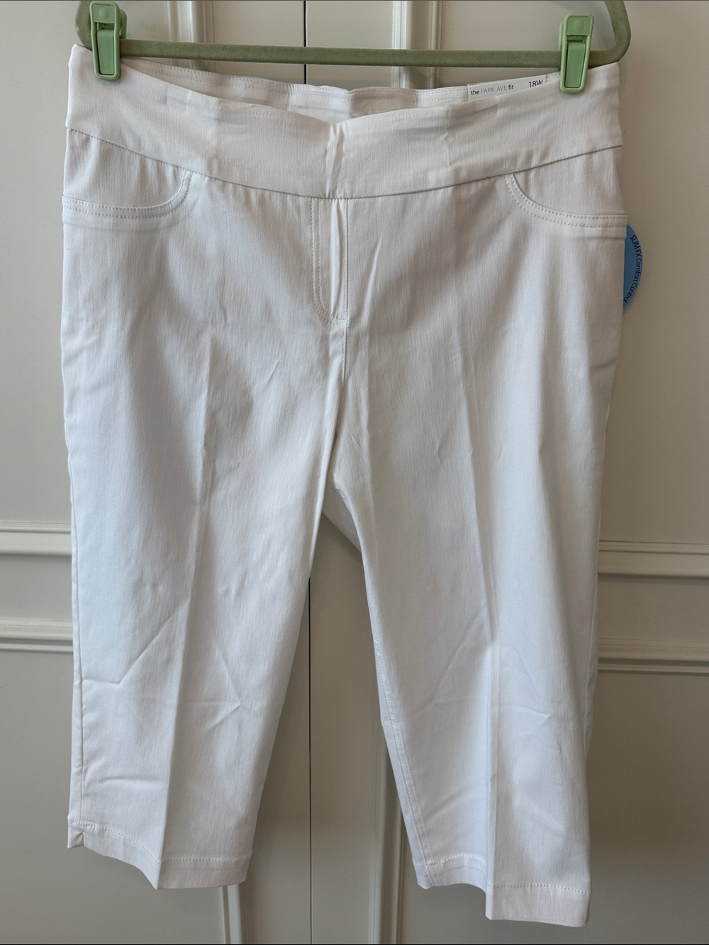 Westbound White Women's Cropped Jeans - Stretch Capri